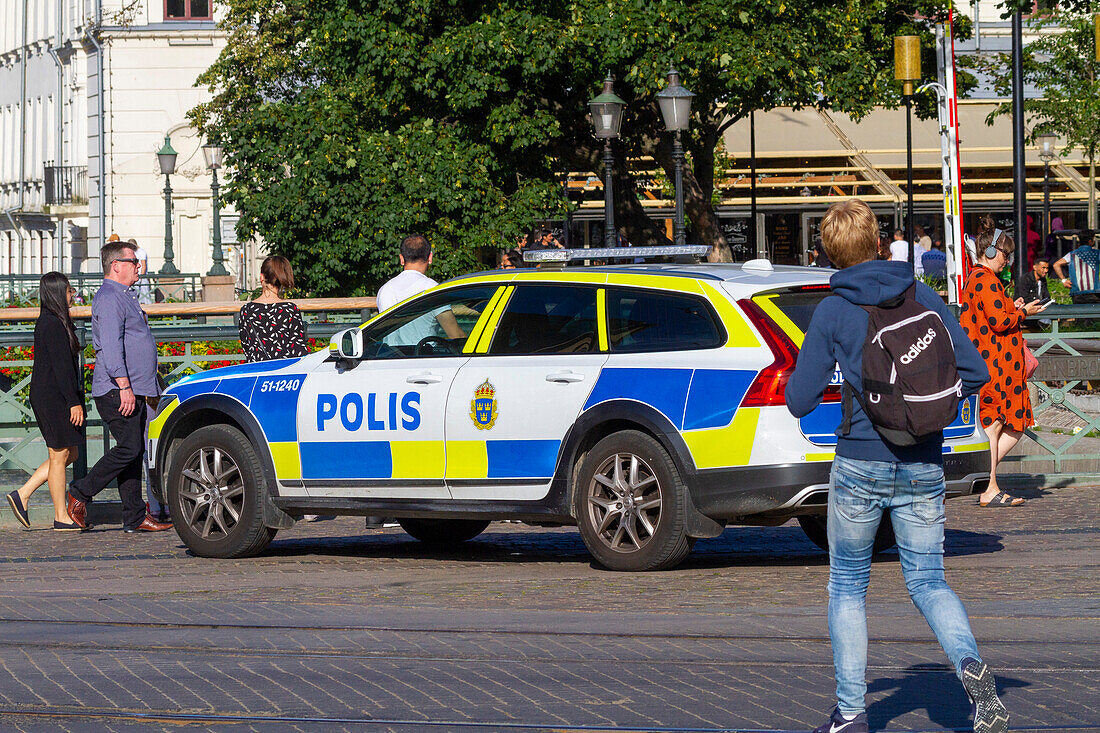 Europa,Skandinavien,Schweden. Göteborg. Polizeiwagen