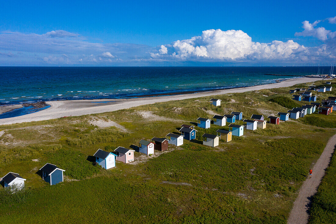 Europe,Scandinavia,Sweden. Skania.  Falsterbo peninsula. Skanor. Beach huts