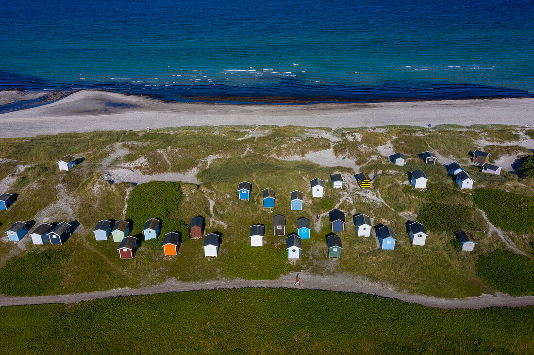 Europa,Skandinavien,Schweden. Schonen.  Halbinsel Falsterbo. Skanor. Strandhütten