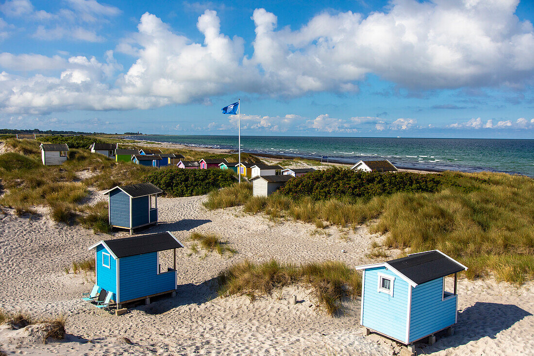 Europe,Scandinavia,Sweden. Skania.  Falsterbo peninsula. Skanor. Beach huts