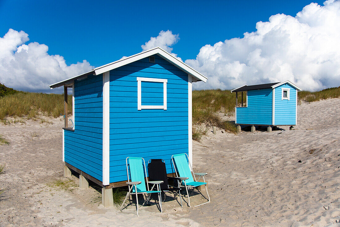 Europa,Skandinavien,Schweden. Schonen.  Halbinsel Falsterbo. Skanor. Strandhütten