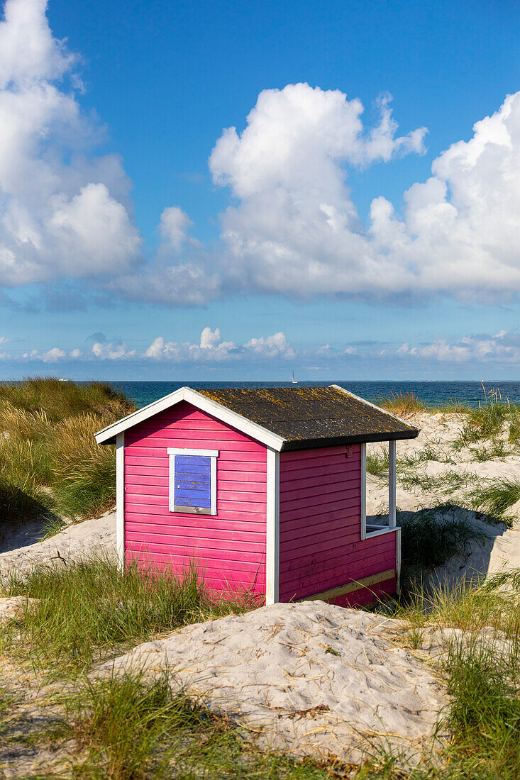 Europa,Skandinavien,Schweden. Schonen.  Halbinsel Falsterbo. Skanor. Strandhütten