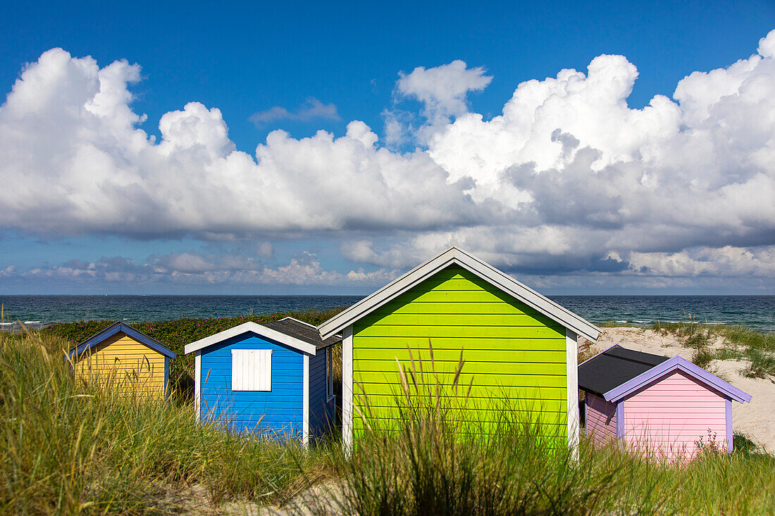 Europe,Scandinavia,Sweden. Skania.  Falsterbo peninsula. Skanor. Beach huts