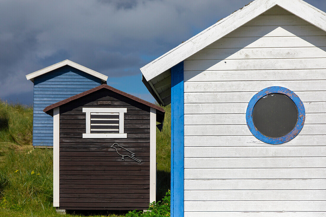 Europa,Skandinavien,Schweden. Schonen.  Halbinsel Falsterbo. Skanor. Strandhütten