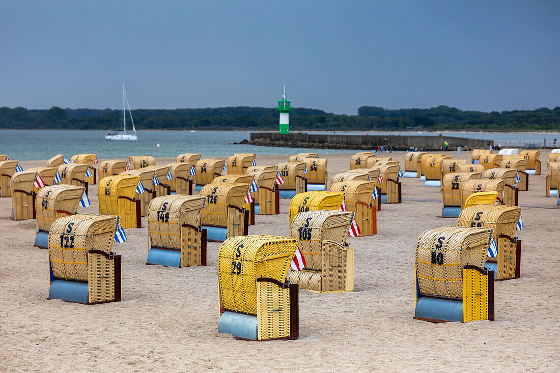 Europa,Deutschland. Schleswig-Holstein. Travemünde. Strandkorb