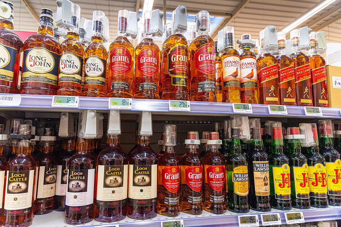 Supermarkt. Whiskey