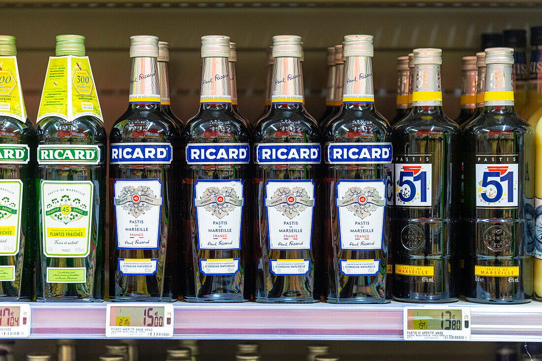 supermarket. Pastis,anisette