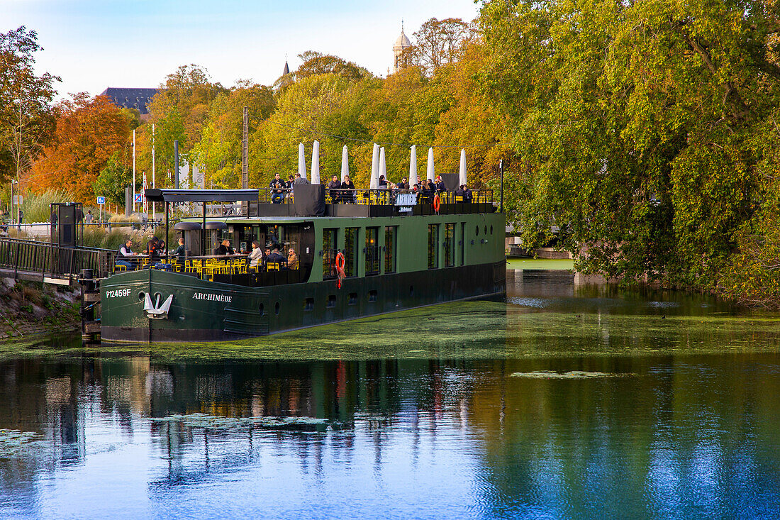 Frankreich,Hauts de France,Lille,Barge Restaurant