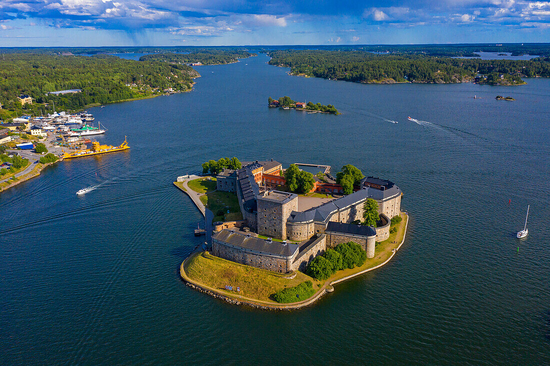 Europa,Skandinavien,Schweden,Stockholmer Schärengarten,Insel Vaxholm. Schloss Vaxholm