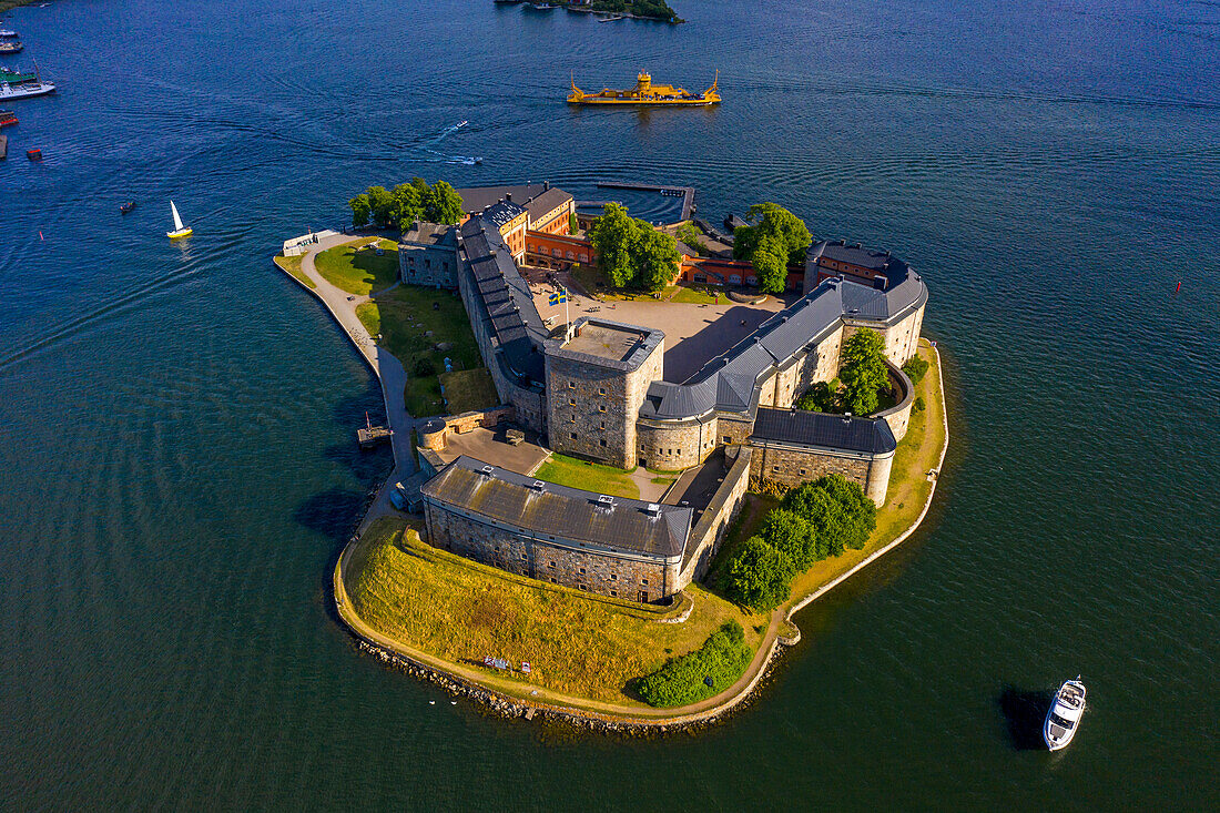 Europa,Skandinavien,Schweden,Stockholmer Schärengarten,Insel Vaxholm. Schloss Vaxholm