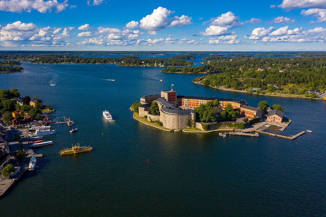 Europa,Skandinavien,Schweden,Stockholmer Schärengarten,Insel Vaxholm. Schloss Vaxholm