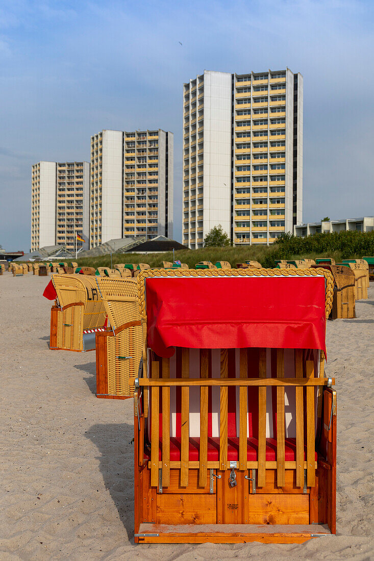 Europa,Deutschland. Schleswig-Holstein. Heiligenhafen. Strandkorb