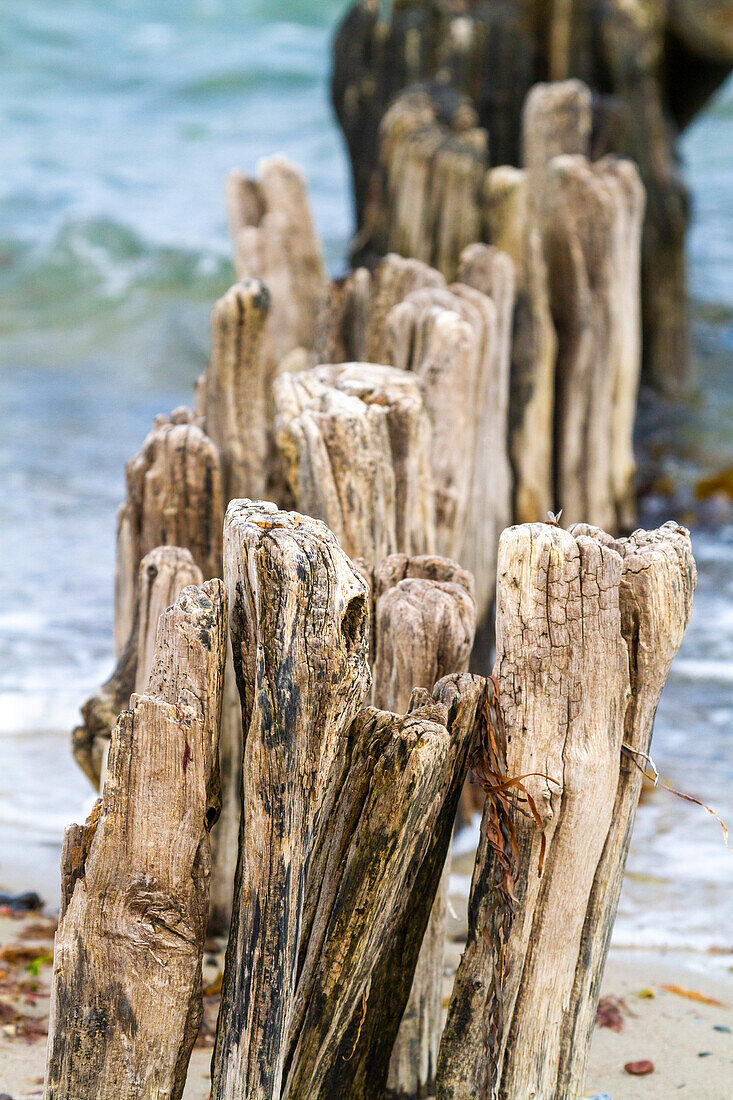 Europa,Deutschland. Wellenbrecher