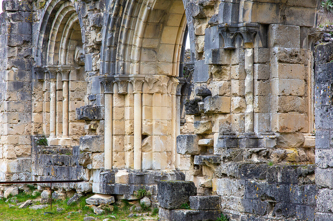 France,Hauts de France,Aisne,Chemin des Dames. Bouconville-Vauclair, Vauclair Abbey