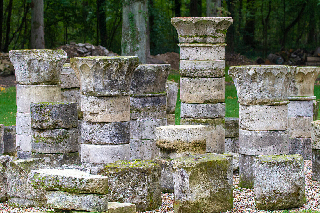 France,Hauts de France,Aisne,Chemin des Dames. Bouconville-Vauclair, Vauclair Abbey