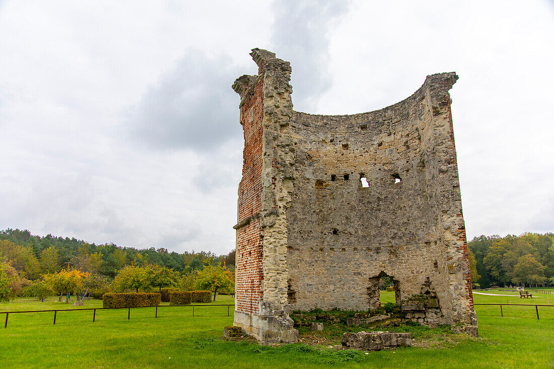 France,Hauts de France,Aisne,Chemin des Dames. Bouconville-Vauclair, Vauclair Abbey