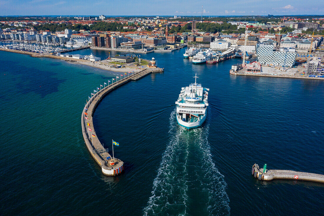 Europa,Skandinavien,Schweden. Schonen. Helsingborg. Hafen