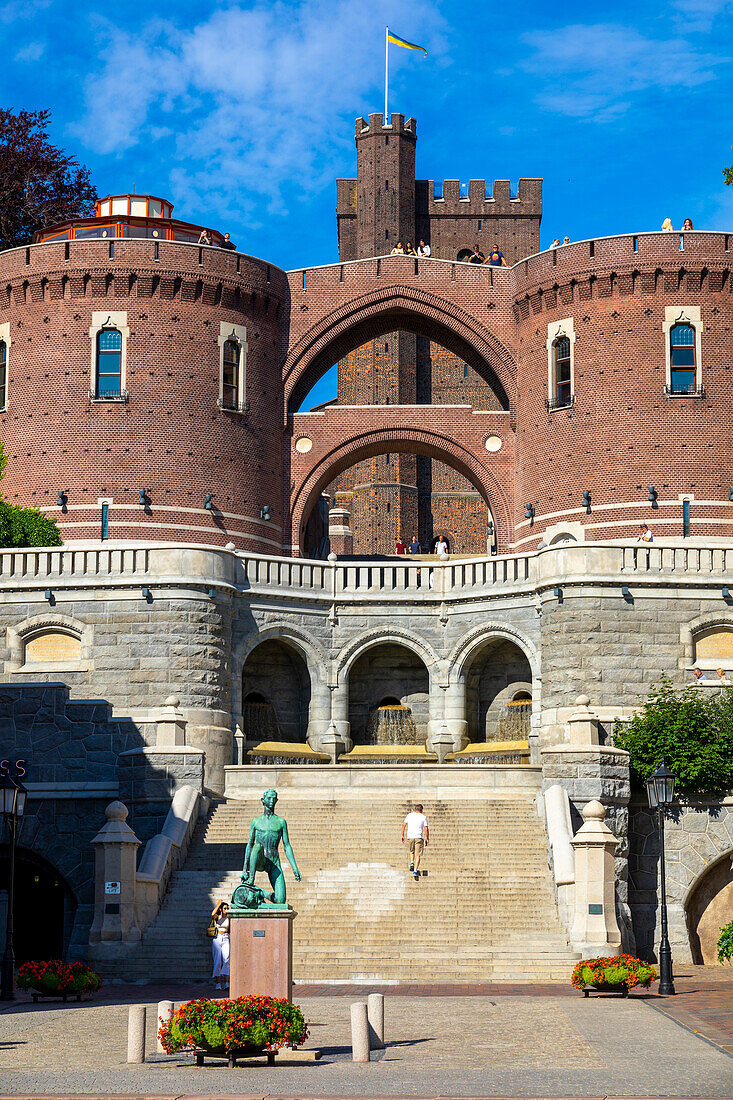 Europe,Scandinavia,Sweden. Scania. Helsingborg. Kaernan or Kernen,medieval tower of the Helsingborg Fortress