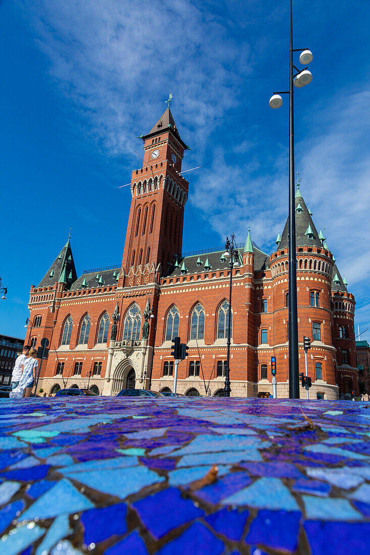 Europa,Skandinavien,Schweden. Schonen. Helsingborg. Radhuset. Das Rathaus