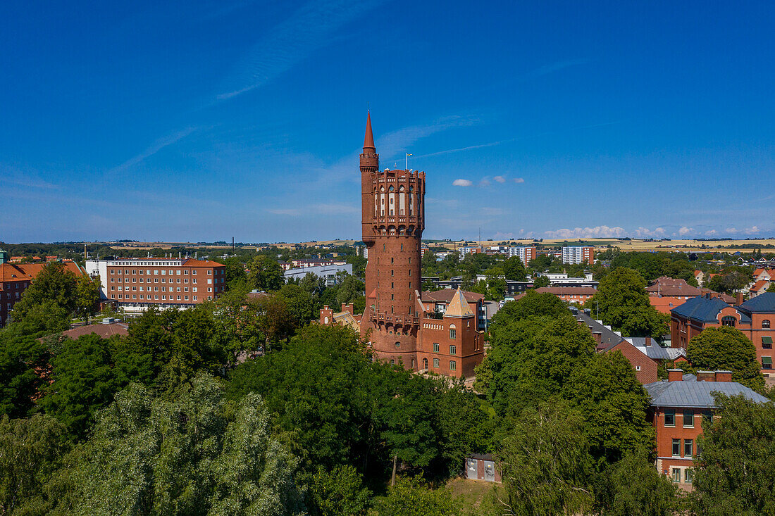 Europe,Scandinavia,Sweden. Scania. Landskrona. Saint Olof's lake and the old water tower