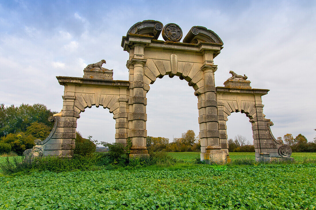 Frankreich,Hauts de France,Aisne,Soupir,Schloss Soupir