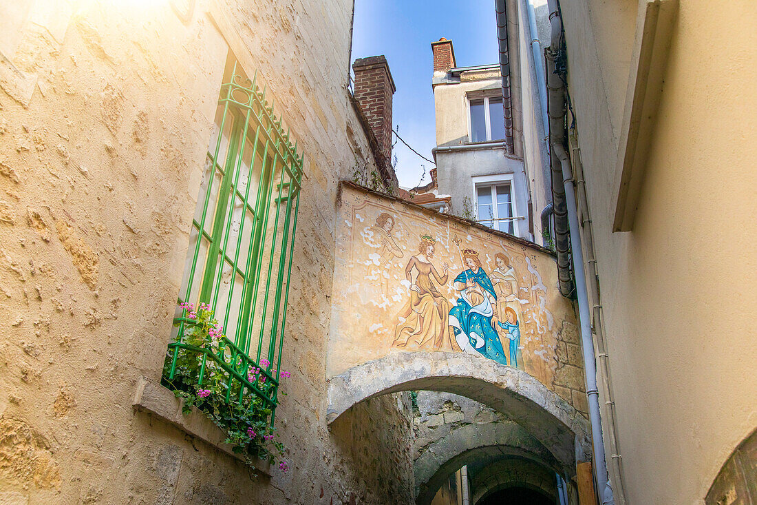 Frankreich,Hauts de France,Aisne,Laon. Alte Stadt,Ruelle des Neufliers