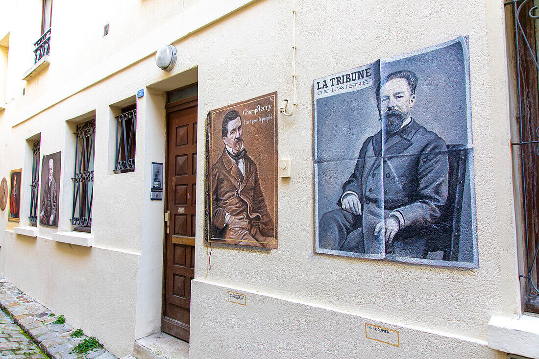 Frankreich,Hauts de France,Aisne,Laon. Alte Stadt,Ruelle des Neufliers