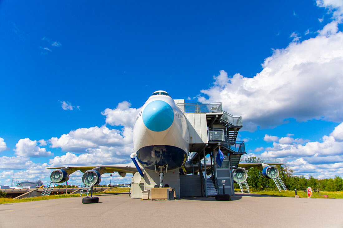 Europe,Scandinavia,Sweden. Stockholm. Stockholm-Arlanda airport. Jumbo Hostel. Youth hostel in a Boeing 747