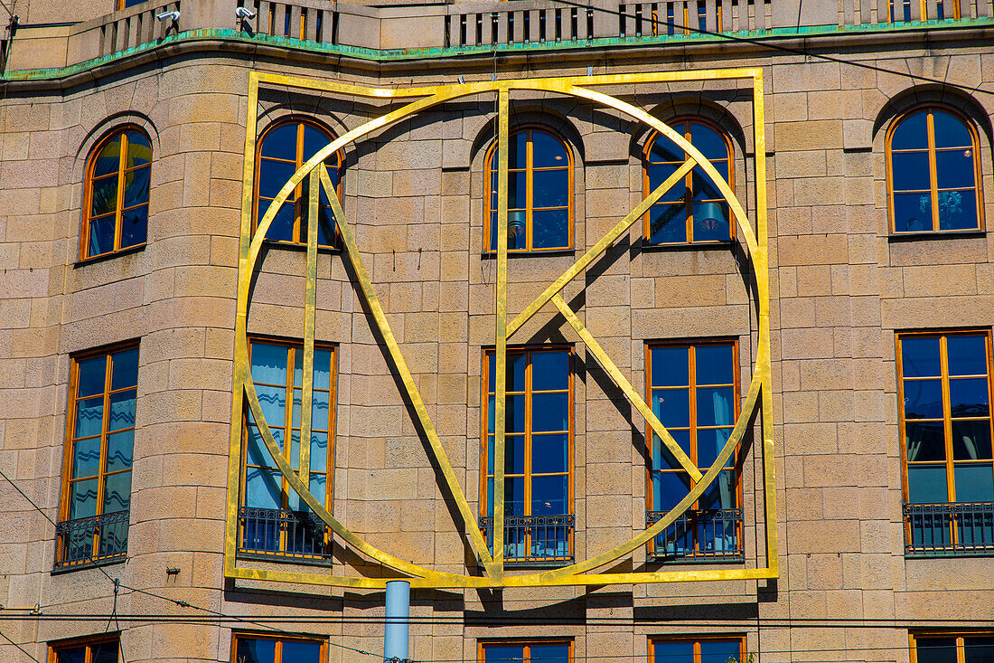 Europa,Skandinavien,Schweden. Stockholm. Schöne Fassade im Stadtzentrum. Schöne Fassade im Stadtzentrum