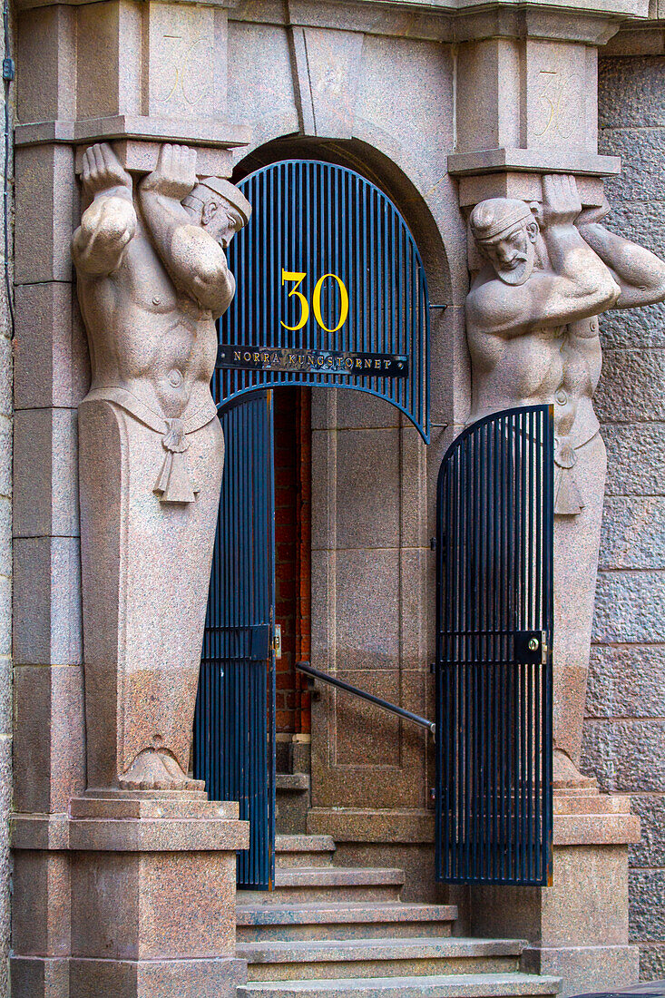 Europa,Skandinavien,Schweden. Stockholm. Schöne Fassade im Stadtzentrum. Schöne Fassade im Stadtzentrum