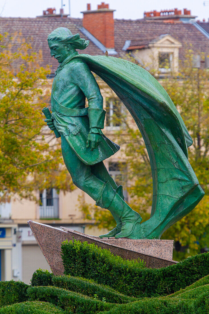 Frankreich,Grand Est,Marne,Châlons-en-Champagne. Jean Talon-Statue