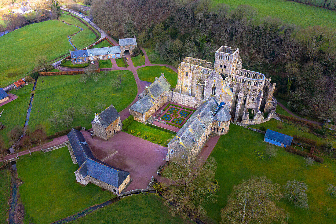 Frankreich,Manche,Cotentin. Hambye, Abtei Notre-Dame de Hambye, ehemaliges Benediktinerkloster