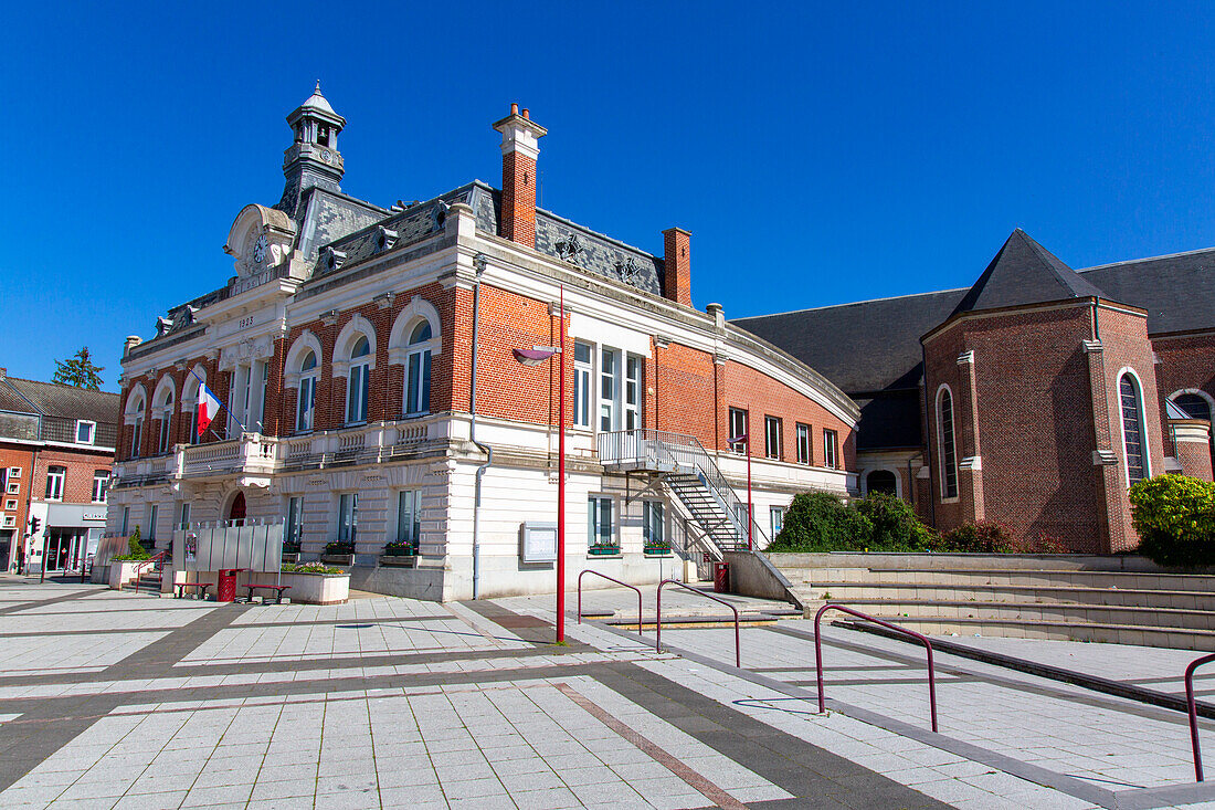 Frankreich,Hauts de France,Nord,Somain,Bahnhof