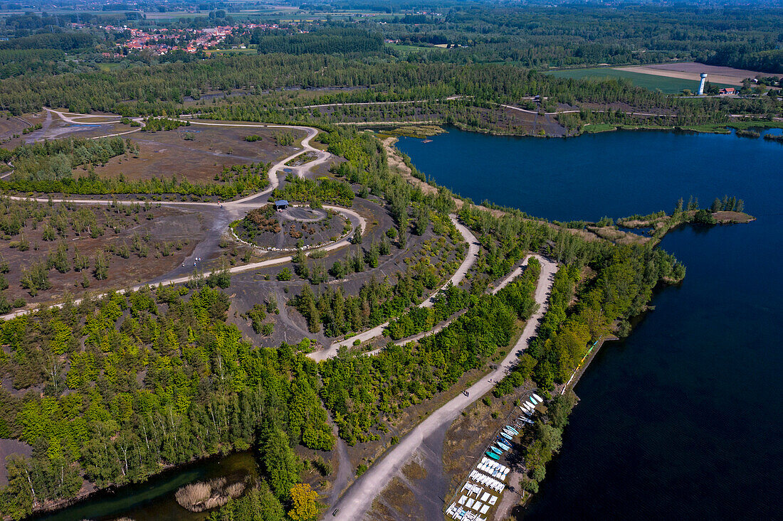 France,Hauts de France,Nord,Rieulay,Terril des Argales,mining site converted into a natural area