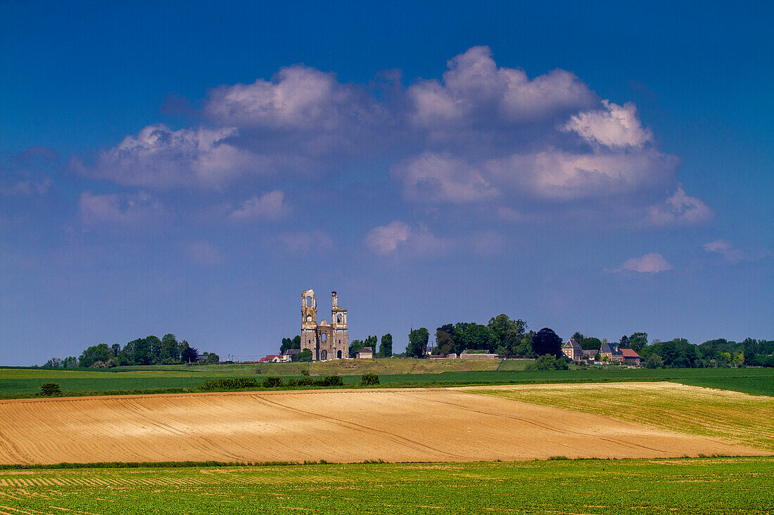 France,Hauts de France,Pas de Calais,Mont St Eloi Abbey