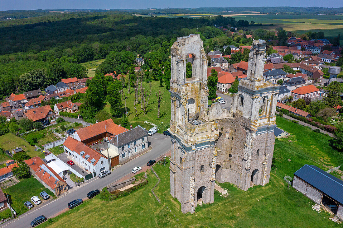 France,Hauts de France,Pas de Calais,Mont St Eloi Abbey