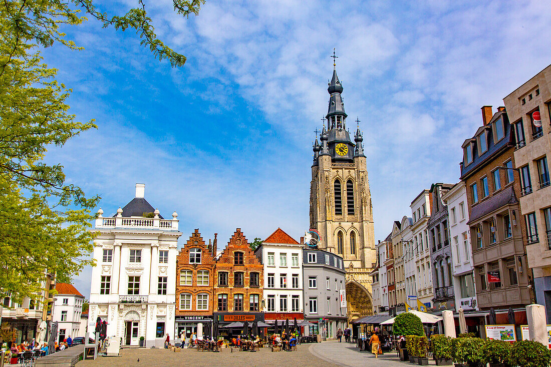 Europe,Belgium,Kortrijk,West Flanders Province. Church St Martin