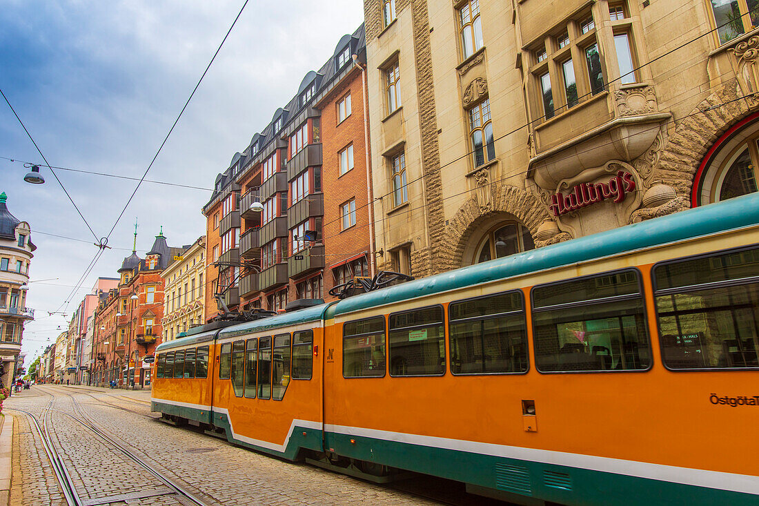 Europa,Skandinavien,Schweden... Norrköping. Straßenbahn