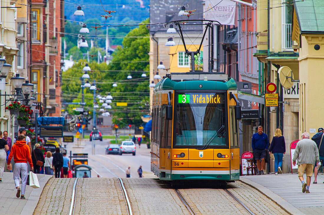 Europe,Scandinavia,Sweden.. Norrkoeping. Tramway