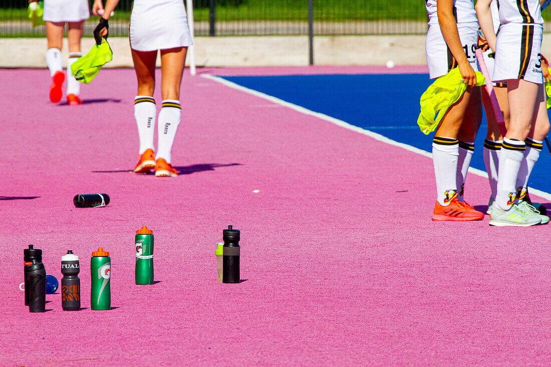 Spiel der französischen Feldhockeymannschaft der Frauen