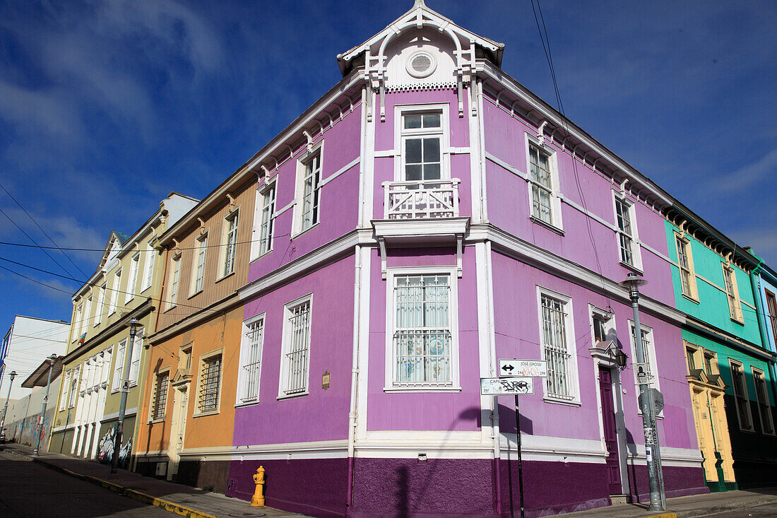 Chile,Valparaiso,historic architecture,