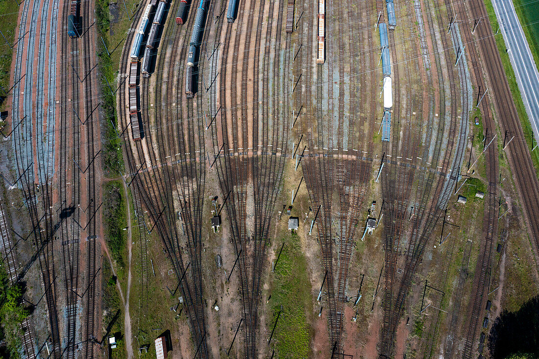 Frankreich,Hauts de France,Nord,Somain,Bahnhof