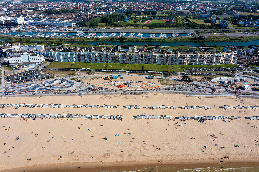 Frankreich,Calais,der Drache auf dem Deich von Calais