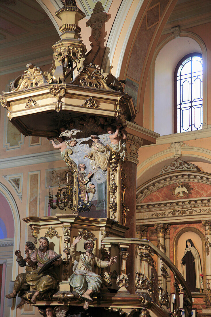 Chile,Santiago,Basilica de la Merced,innen,Kanzel,