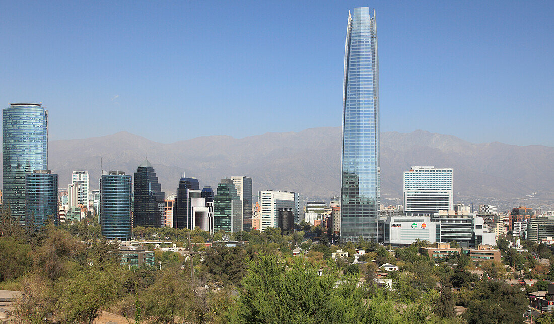 Chile,Santiago,Skyline,Costanera Center,Gran Torre,