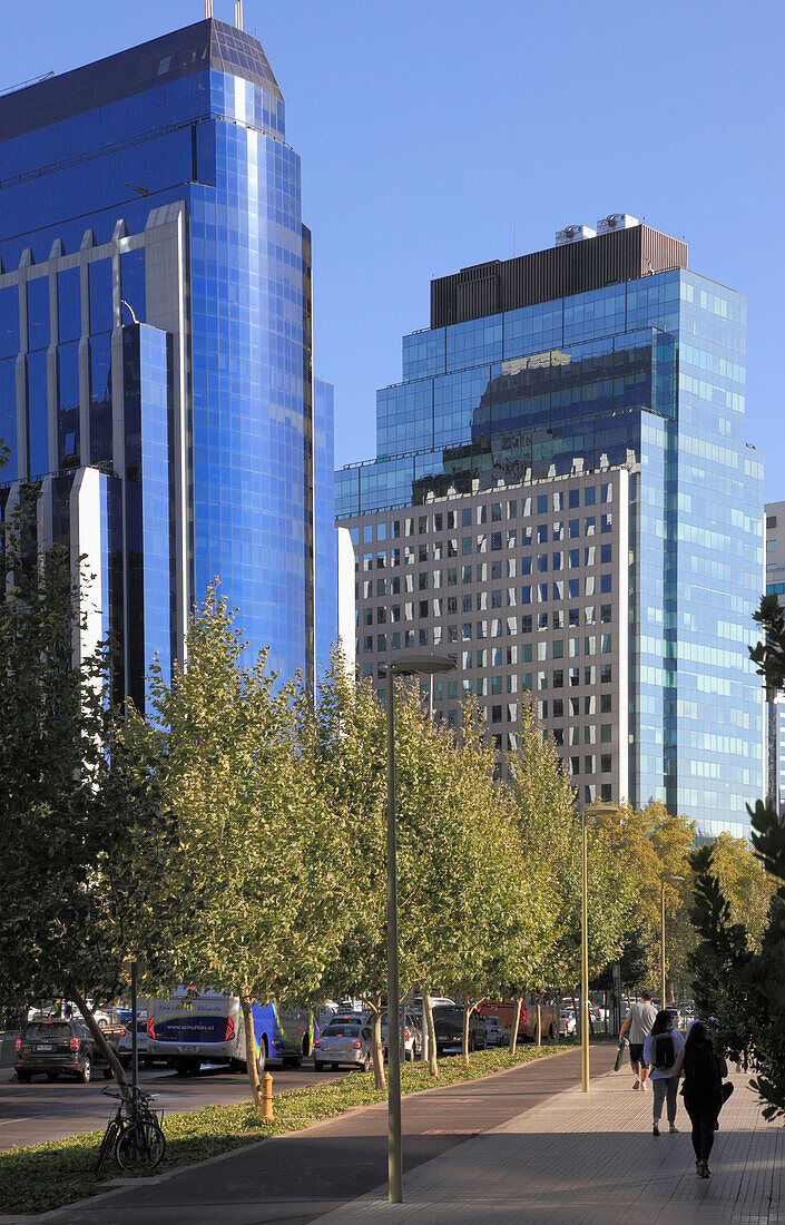 Chile,Santiago,Barrio El Golf,Wolkenkratzer,Skyline,