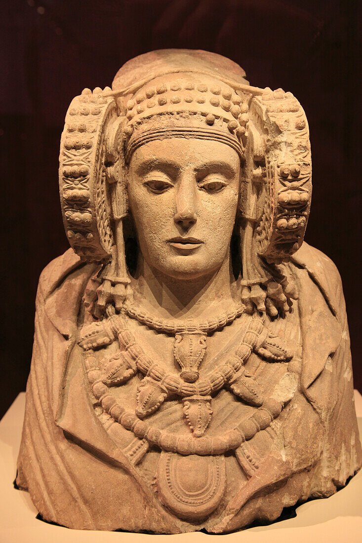 Spanien,Madrid,Archäologisches Museum,Skulptur von Baza