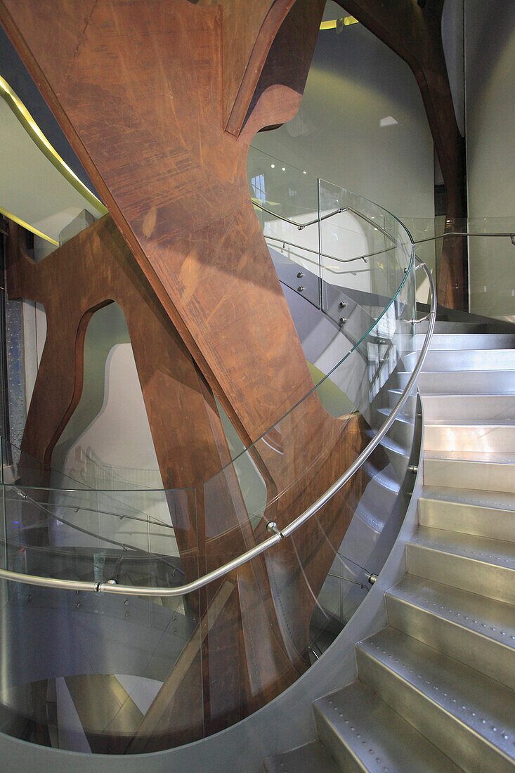 Spain,Madrid,Telefonica Building,interior,staircase