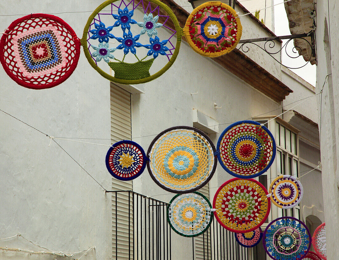 Spain,Andalusia,Arcos de la Frontera,street scene,decoration