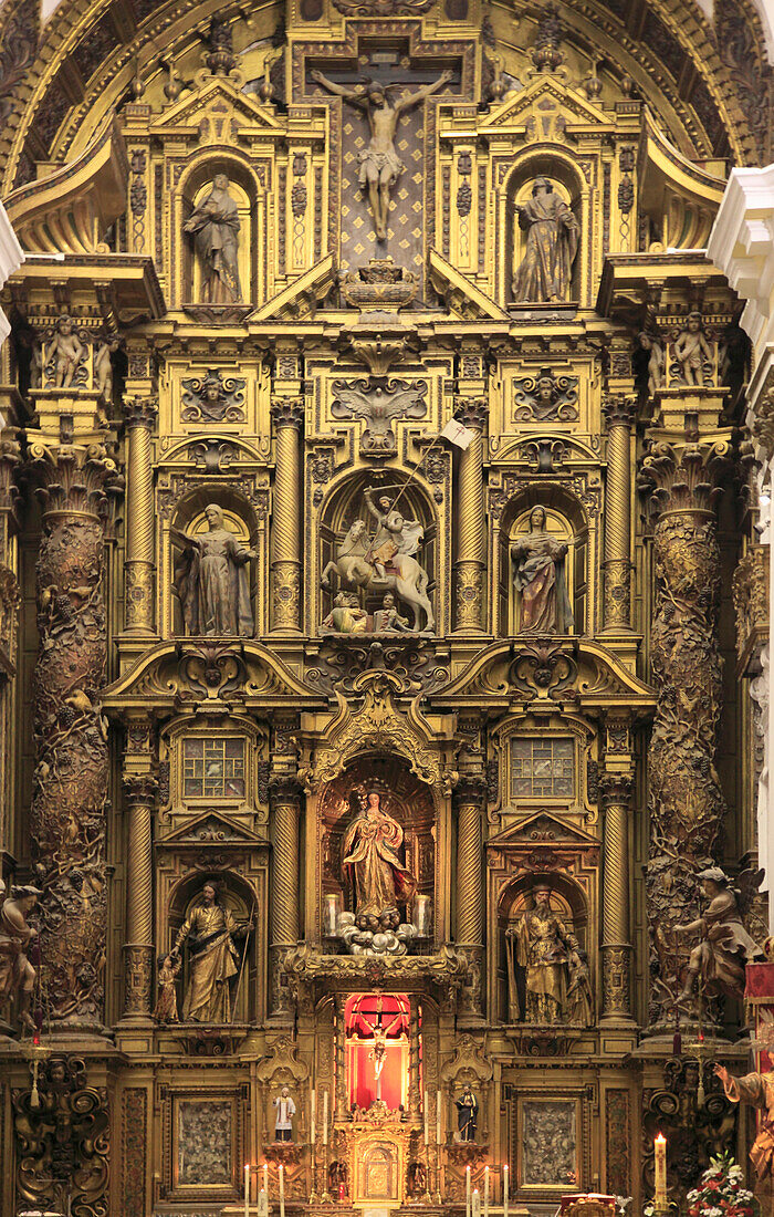 Spain,Andalusia,Cadiz,Santiago Apostol Church,interior